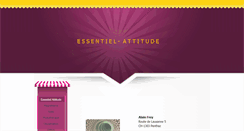 Desktop Screenshot of essentiel-attitude.ch
