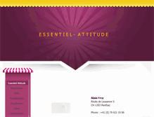 Tablet Screenshot of essentiel-attitude.ch
